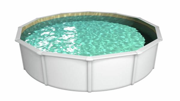 Steinbach Stahlwandpool Set Nuovo de Luxe II Ø 360 x 120 cm Innenfolie sand 012141SA